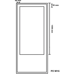 Outlet Kaskipuu Parvekepariovi PO5 M16 Thermo mittatilausovi