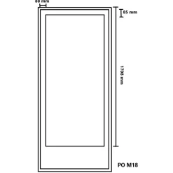 Discount Kaskipuu Parvekepariovi PO4 M18 thermo mittatilausovi