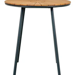 Online House Nordic Parvekepöytä Cleveland, ø70cm, tiikki, ruskea/musta
