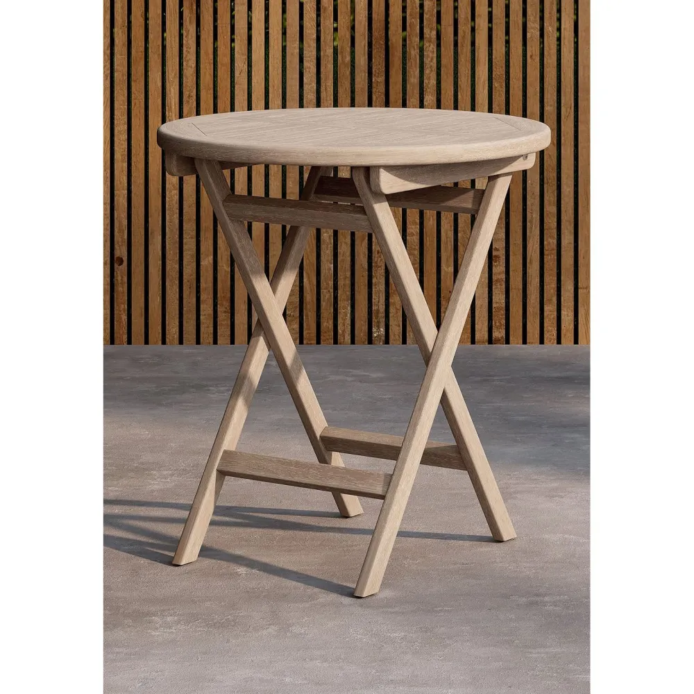 Online Venture Home Parvekepöytä Kenya, ø70cm, vaalea puu