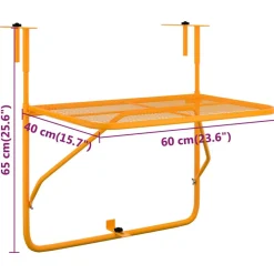 Clearance FinePRICE Parvekepöytä, 60x40cm, teräs, eri värejä