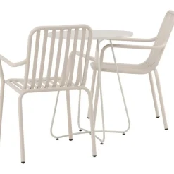 Sale Venture Home Parvekeryhmä , ø60cm beige Bacong-pöytä + 2 mustaa Peking-tuolia