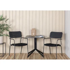 Venture Home Parvekeryhmä , 70x70cm Way-pöytä + 2 vihreää Nicke-tuolia