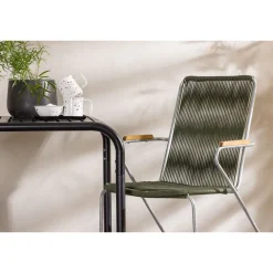 Online Venture Home Parvekeryhmä , 70x70cm musta Borneo-pöytä + 2 mustaa Bois-tuolia
