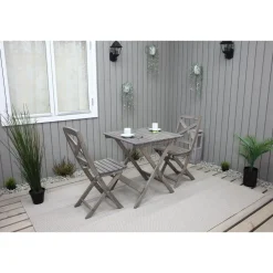 Best Baltic Garden Parvekesetti Wilma 65x65cm pöytä + 2 tuolia er värejäa