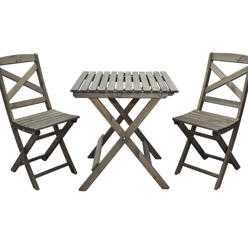 Best Baltic Garden Parvekesetti Wilma 65x65cm pöytä + 2 tuolia er värejäa