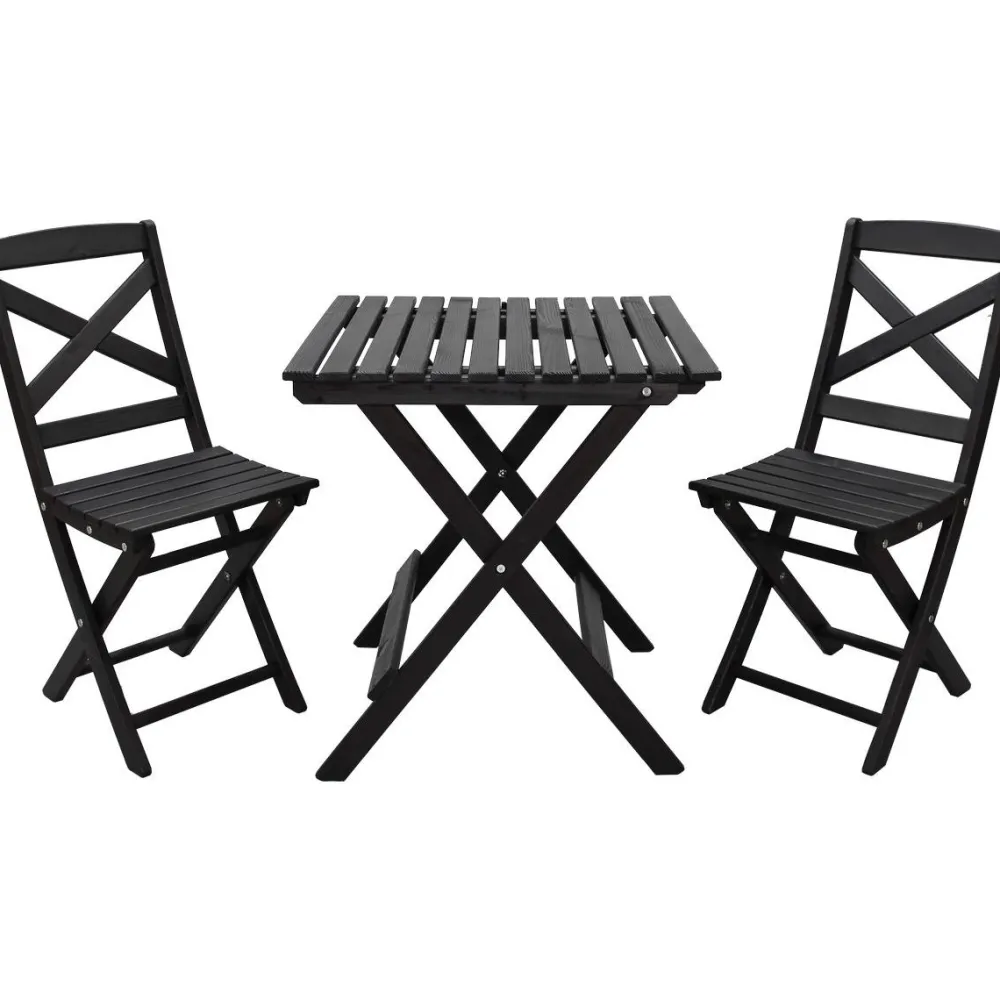 Best Baltic Garden Parvekesetti Wilma 65x65cm pöytä + 2 tuolia er värejäa