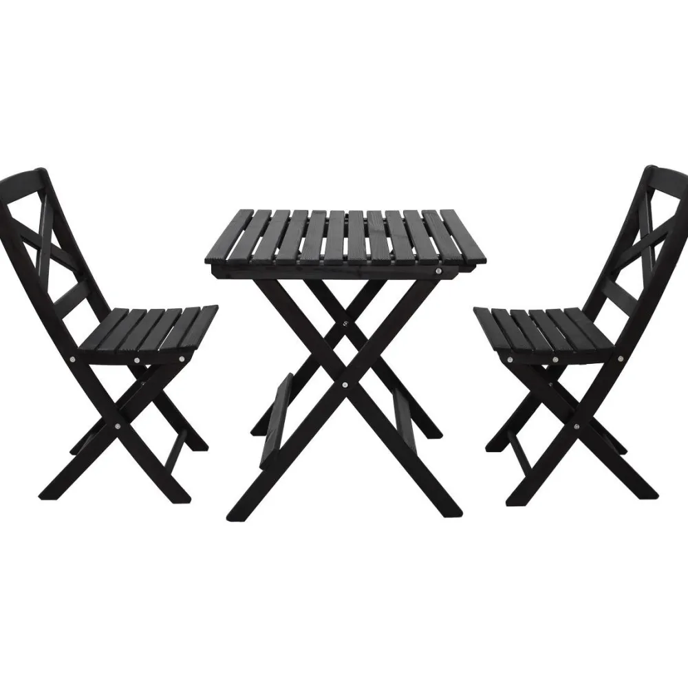 Best Baltic Garden Parvekesetti Wilma 65x65cm pöytä + 2 tuolia er värejäa