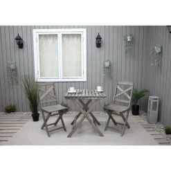 Best Baltic Garden Parvekesetti Wilma 65x65cm pöytä + 2 tuolia er värejäa