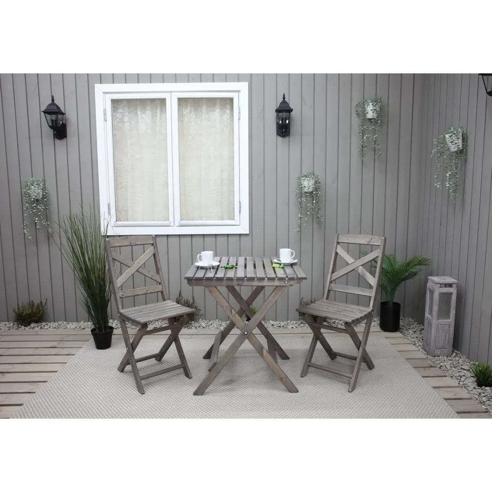 Best Baltic Garden Parvekesetti Wilma 65x65cm pöytä + 2 tuolia er värejäa