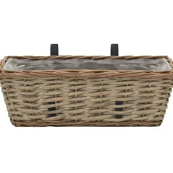 Sale FinePRICE Parvekkeen kukkalaatikko 2 kpl paju pe-vuori 40 cm