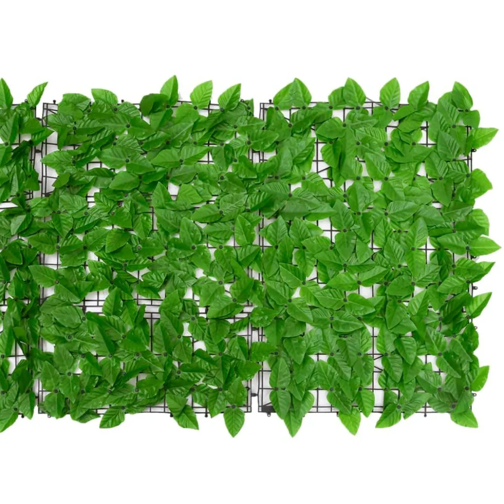 Hot FinePRICE Parvekkeen näköeste vihreillä lehdillä 600x75 cm