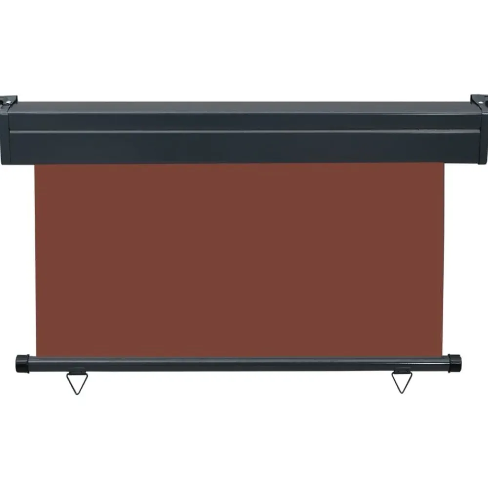 Outlet FinePRICE Parvekkeen sivumarkiisi 125x250 cm ruskea