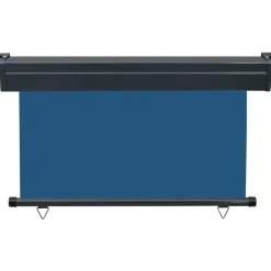 FinePRICE Parvekkeen sivumarkiisi 125x250 cm sininen