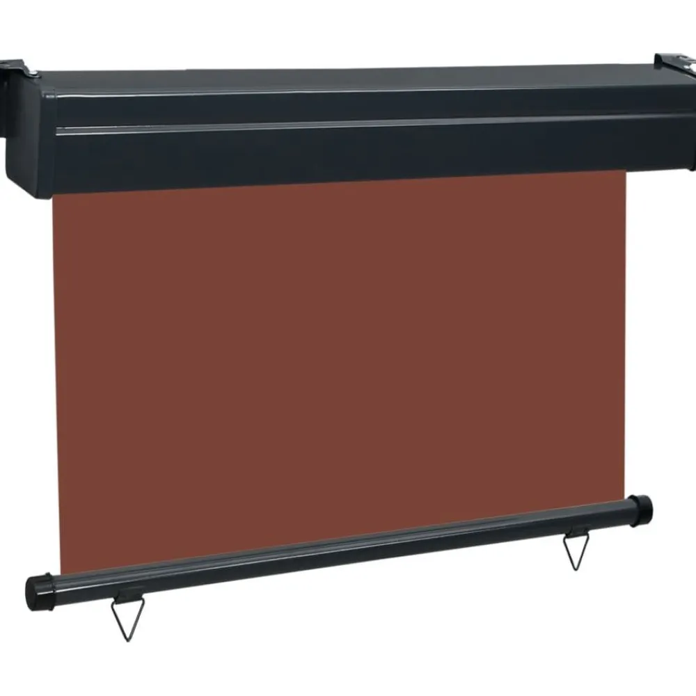 Discount FinePRICE Parvekkeen sivumarkiisi 105x250 cm ruskea