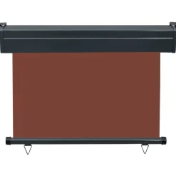 Discount FinePRICE Parvekkeen sivumarkiisi 105x250 cm ruskea