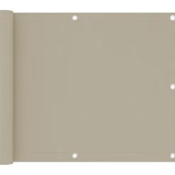 New FinePRICE Parvekkeen suoja beige 75x300 cm oxford kangas