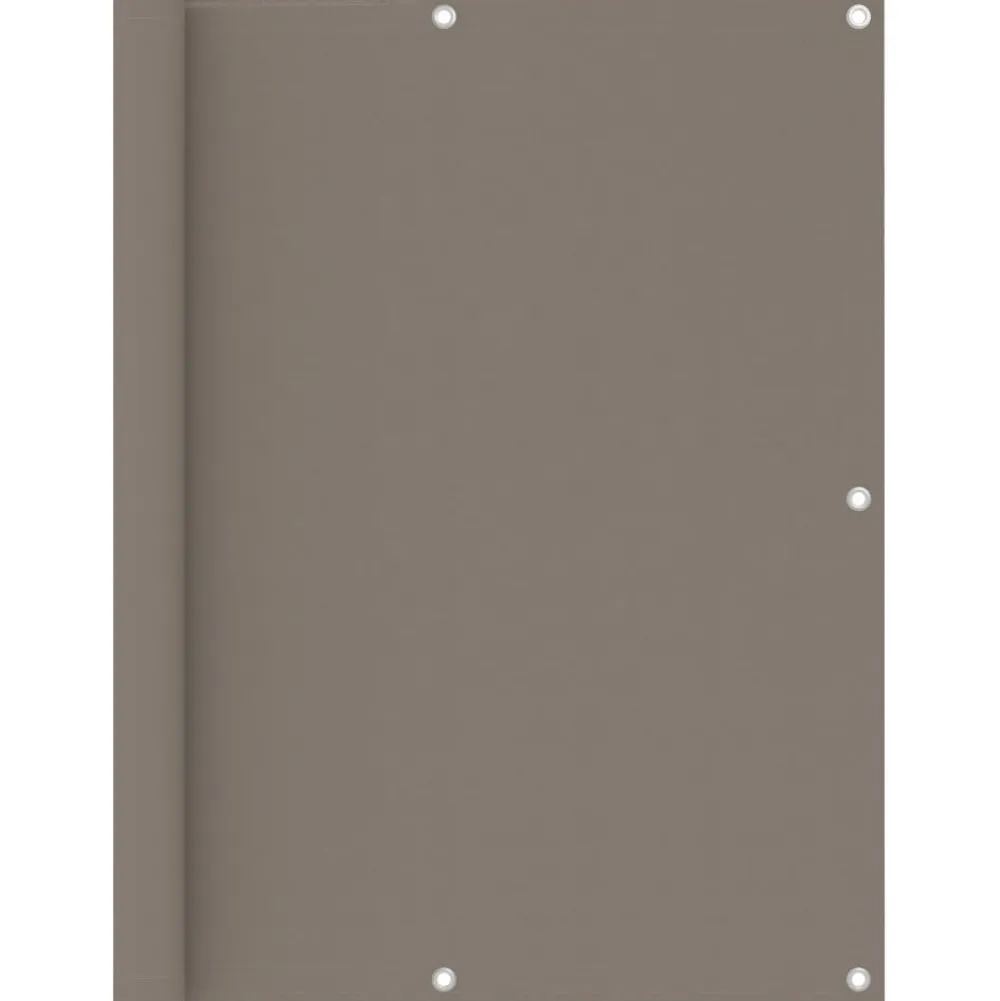 New FinePRICE Parvekkeen suoja harmaanruskea 120x400 cm oxford kangas