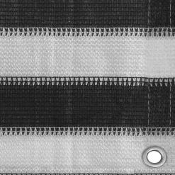 New FinePRICE Parvekkeen suoja hdpe 75x500 cm antrasiitti ja valkoinen