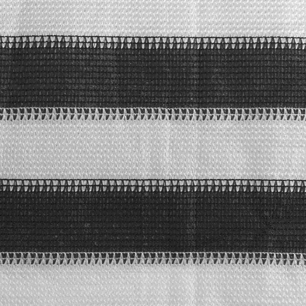 New FinePRICE Parvekkeen suoja hdpe 75x500 cm antrasiitti ja valkoinen