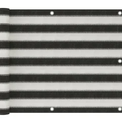 Best FinePRICE Parvekkeen suoja hdpe 75x300 cm antrasiitti ja valkoinen