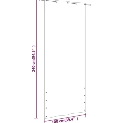 Hot FinePRICE Parvekkeen suoja 120x240 cm Oxford-kangas vaaleanvihreä