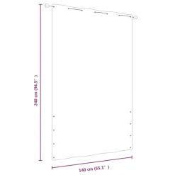 Hot FinePRICE Parvekkeen suoja 120x240 cm Oxford-kangas vaaleanvihreä