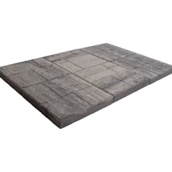 New Lakka Rakennustuotteet Patiolaatta Lakka 405, 400x400x50mm, pintakuvioitu, harmaa