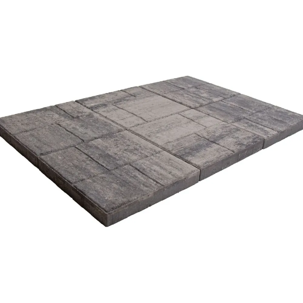 New Lakka Rakennustuotteet Patiolaatta Lakka 405, 400x400x50mm, pintakuvioitu, harmaa