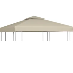 New FinePRICE Paviljongin kangaskatto 310g/m² beige 3x3m