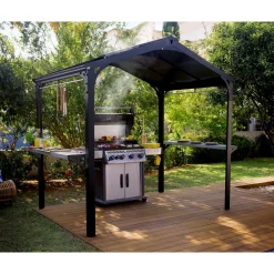 Discount Palram-Canopia Paviljonki Austin, 4.3m², 1.8x2.4m, harmaa