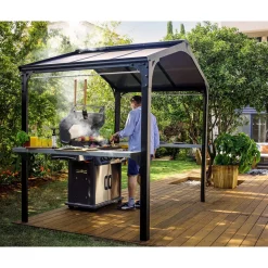 Discount Palram-Canopia Paviljonki Austin, 4.3m², 1.8x2.4m, harmaa