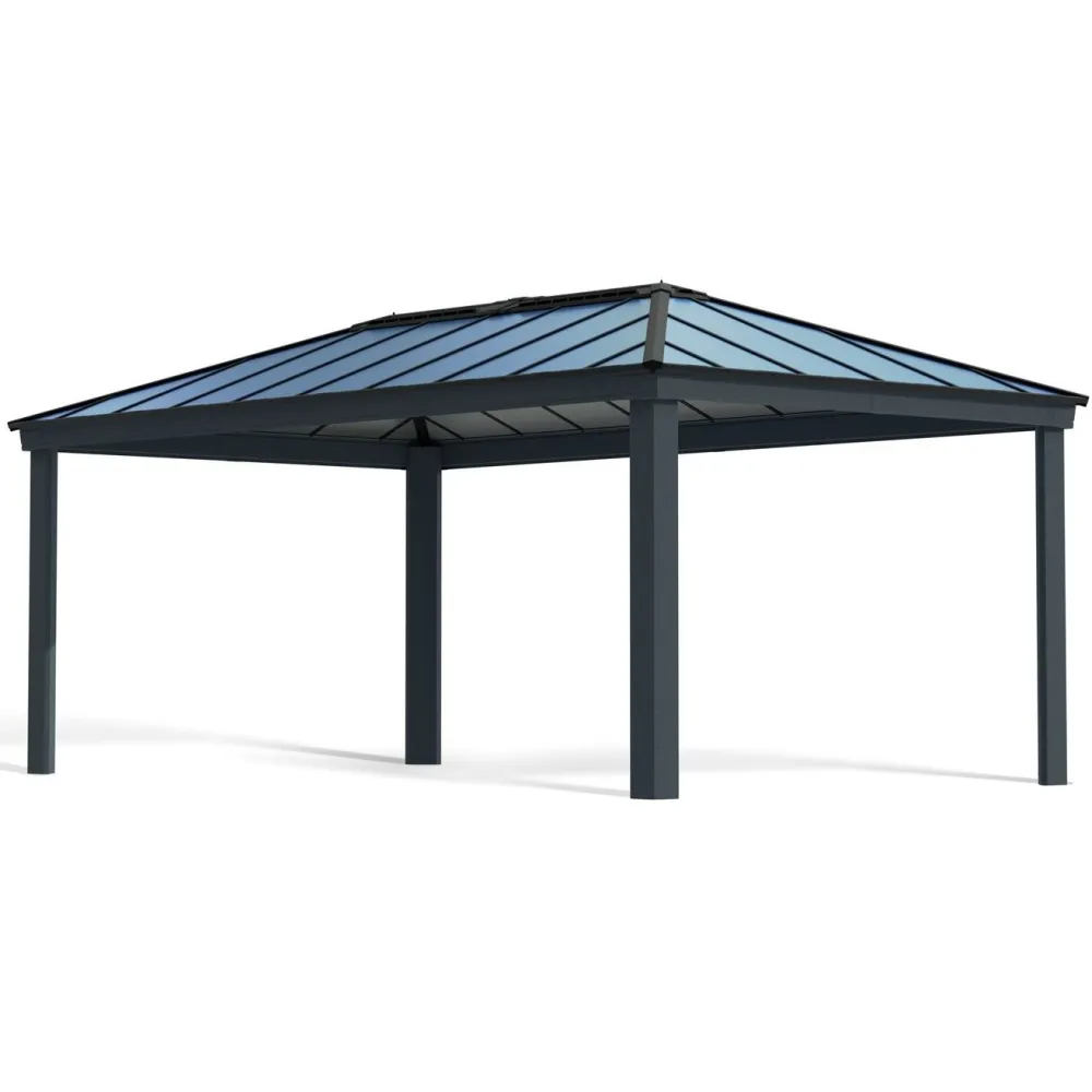 Clearance Palram-Canopia Paviljonki Dallas 6100, 3.6x6.1m, 12x20ft, harmaa