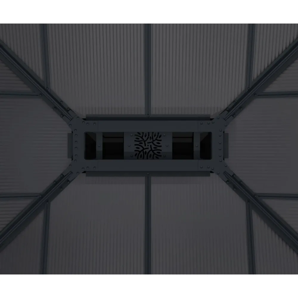 Hot Palram-Canopia Paviljonki Dallas, 17.6m², 4.3x4.3m, 14x14ft, harmaa