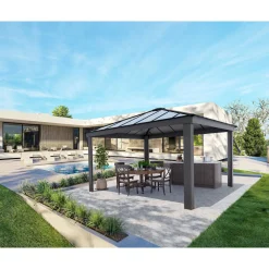 Hot Palram-Canopia Paviljonki Dallas, 17.6m², 4.3x4.3m, 14x14ft, harmaa