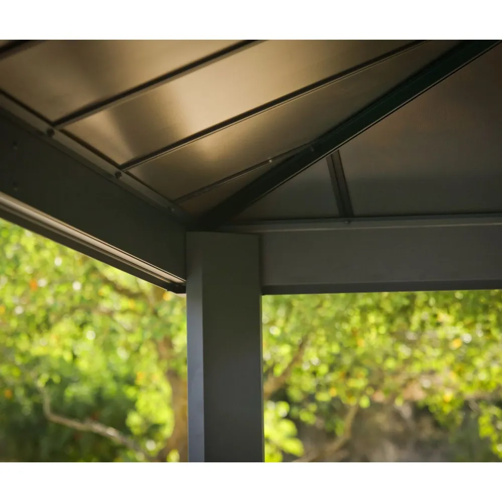 Hot Palram-Canopia Paviljonki Dallas, 17.6m², 4.3x4.3m, 14x14ft, harmaa