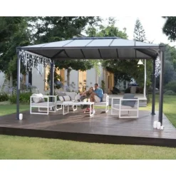 Best Palram-Canopia Paviljonki Martinique 3600 3 x 3,6 m 10,8 m² harmaa