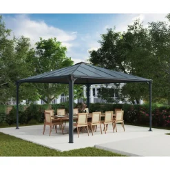 Palram-Canopia Paviljonki Palermo 4300 4,3 x 4,3 m 18,5 m² harmaa