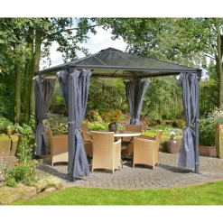 Best Palram-Canopia Paviljonki Palermo 3000 3 x 3 m 8,7 m² harmaa