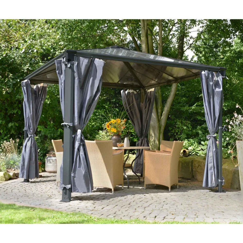 Best Palram-Canopia Paviljonki Palermo 3000 3 x 3 m 8,7 m² harmaa