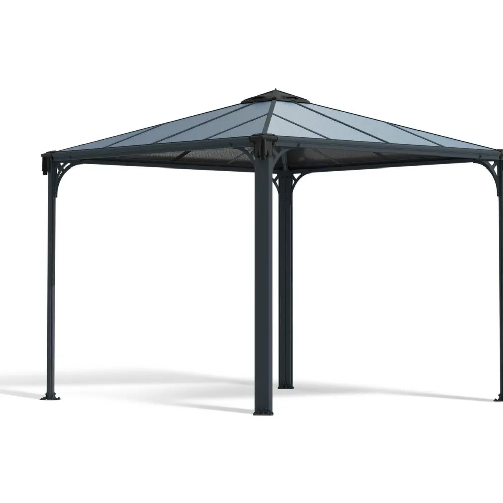 Best Palram-Canopia Paviljonki Palermo 3000 3 x 3 m 8,7 m² harmaa