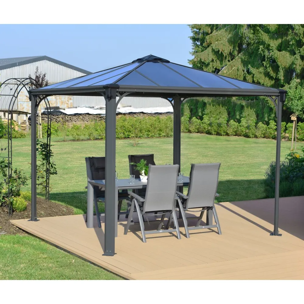 Best Palram-Canopia Paviljonki Palermo 3000 3 x 3 m 8,7 m² harmaa