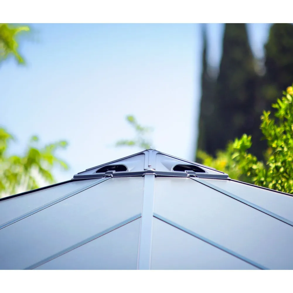 Palram-Canopia Paviljonki Palermo 3600 3,6 x 3,6 m 13 m² harmaa