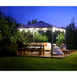 Palram-Canopia Paviljonki Palermo 3600 3,6 x 3,6 m 13 m² harmaa