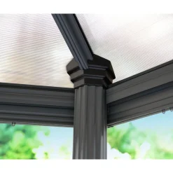 Online Palram-Canopia Paviljonki Roma 6-kulmainen 3,6 x 4, 2 m 14,9 m² harmaa