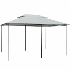 Outlet FinePRICE Paviljonki verhoilla 4x3m valkoinen