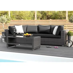 Outlet Comfort Garden Pehmusteen päällinen Bahamas- sohvan päätymoduuliin tummanharmaa
