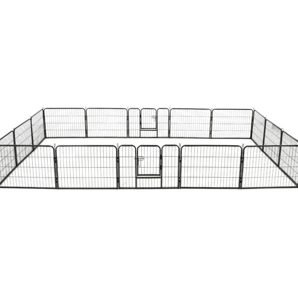 Discount FinePRICE Pentuaitaus, 16 paneelia, teräs, 60x80cm, musta