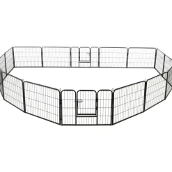 Discount FinePRICE Pentuaitaus, 16 paneelia, teräs, 60x80cm, musta