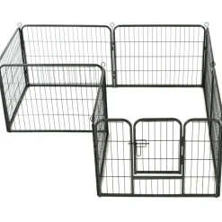 Clearance FinePRICE Pentuaitaus, 8 paneelia, 60x80cm, teräs, musta